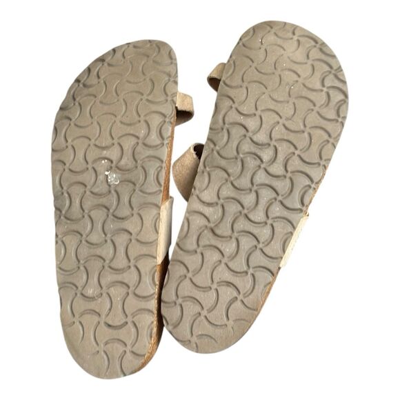 Naot Sandals Thong Tahoe Women's Beige Leather Boho Cork Bed Size 10 US /41 EU - Picture 6 of 9